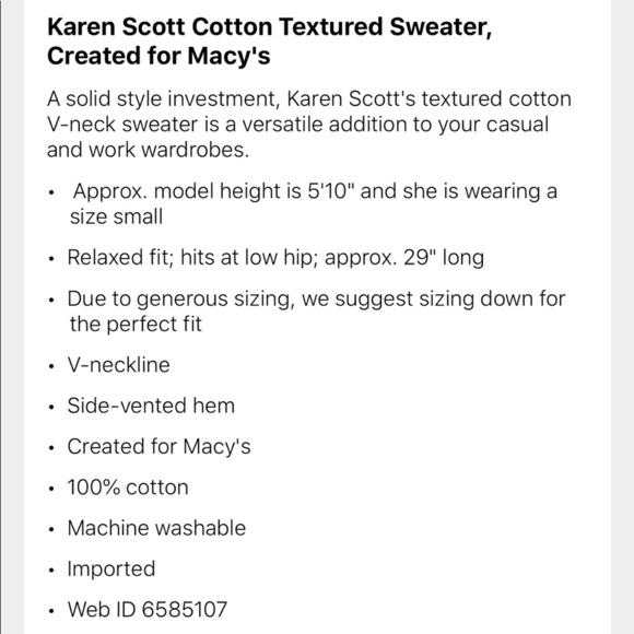 Karen Scott Women's Large Marl Textured Tunic - Picture 3 of 9